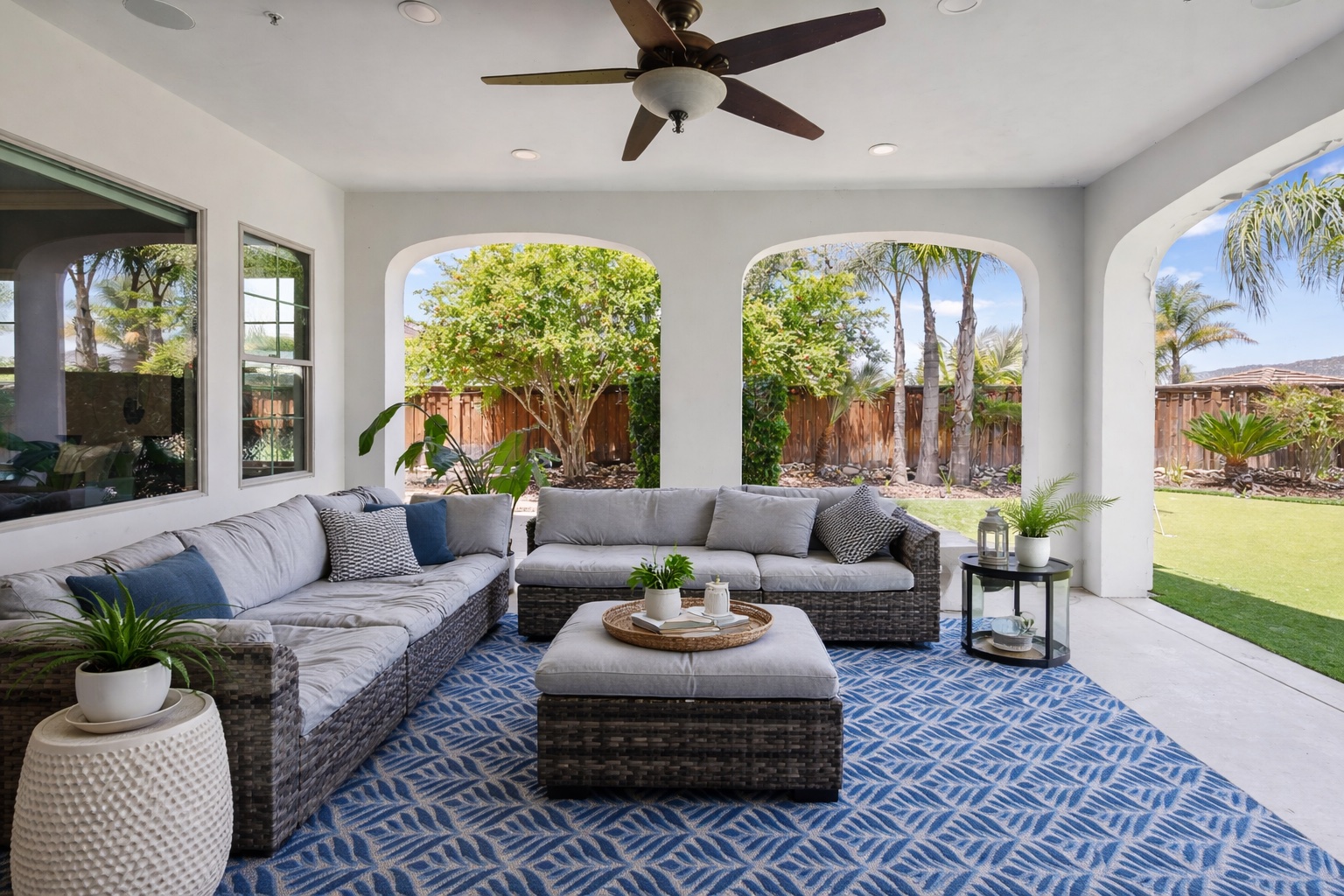 Covered patio